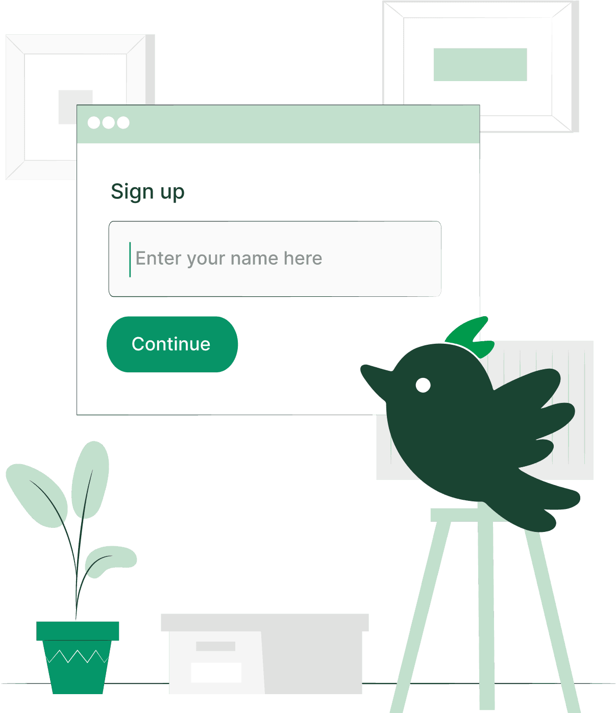 Sign up page image